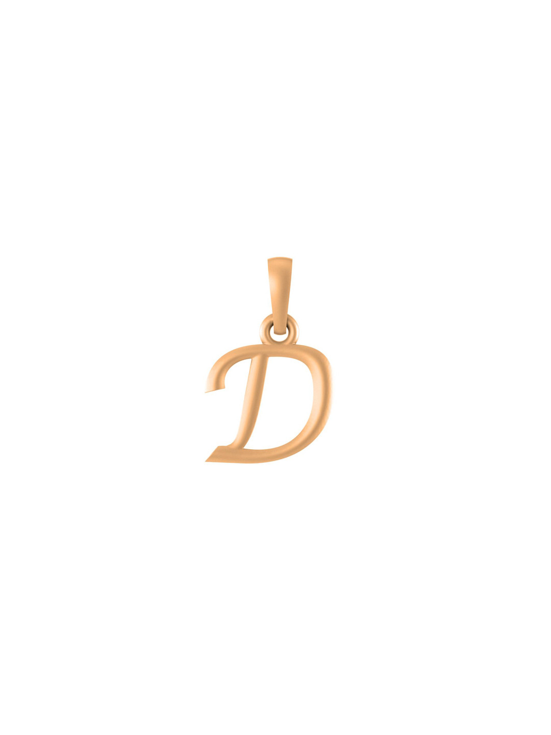 Metronaut 22kt 925 Sterling Silver Gold-Plated D Alphabet F Pendant