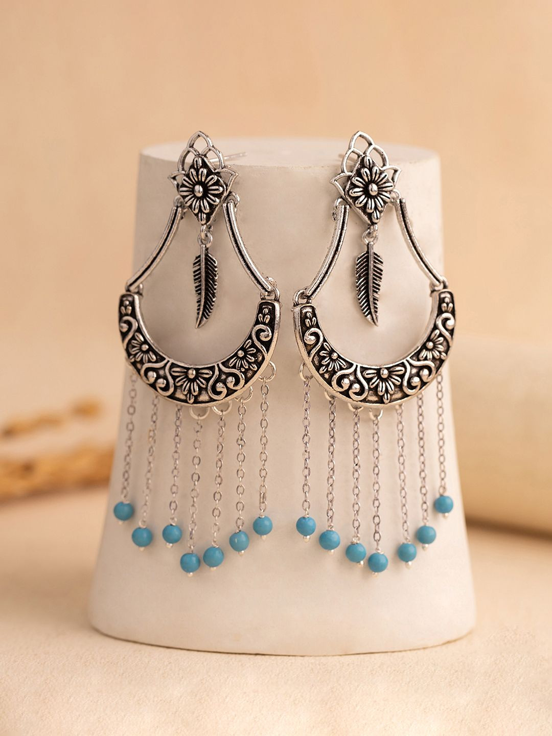 Boho Tribe Wild Spirit Oxidised Dangle Earrings
