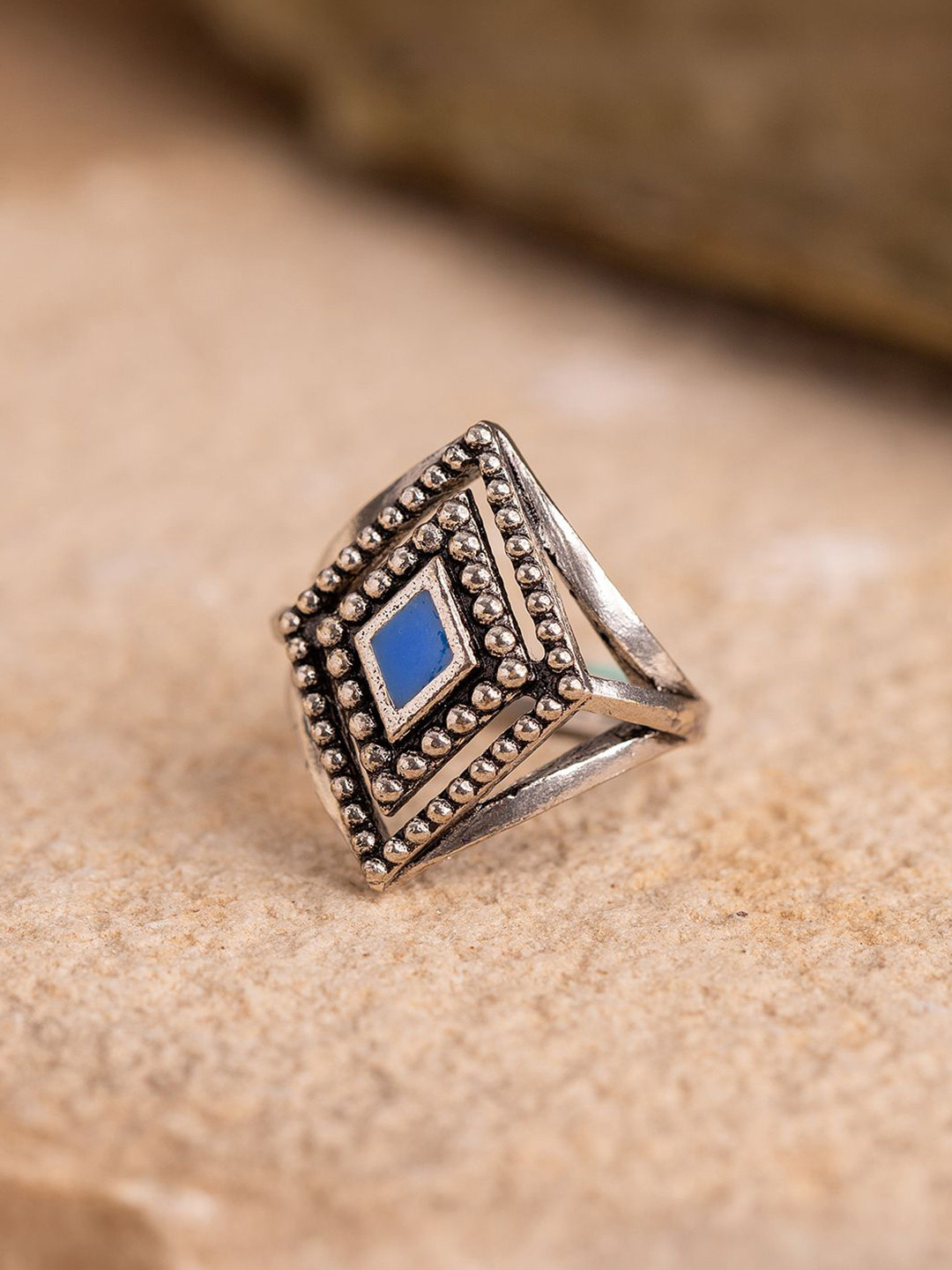 Voylla Boho Tribe Gypsy Oxidised Ring