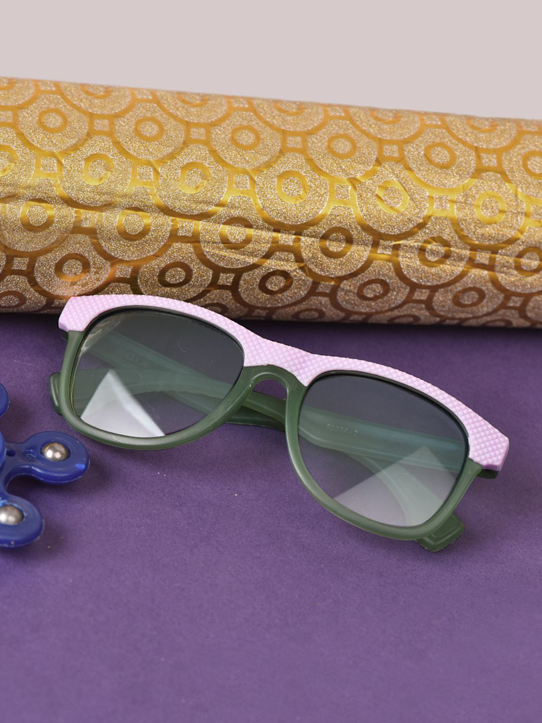 FROGGY Kids Square Sunglasses with UV Protected Lens FGSG-8233A-GR