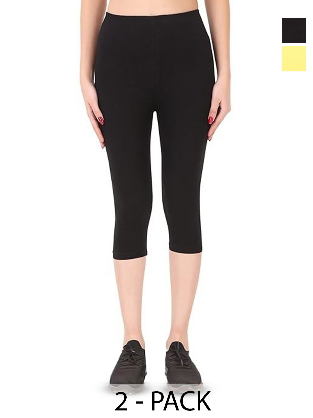 LOVO Girls  Girls Cotton Plain Capri