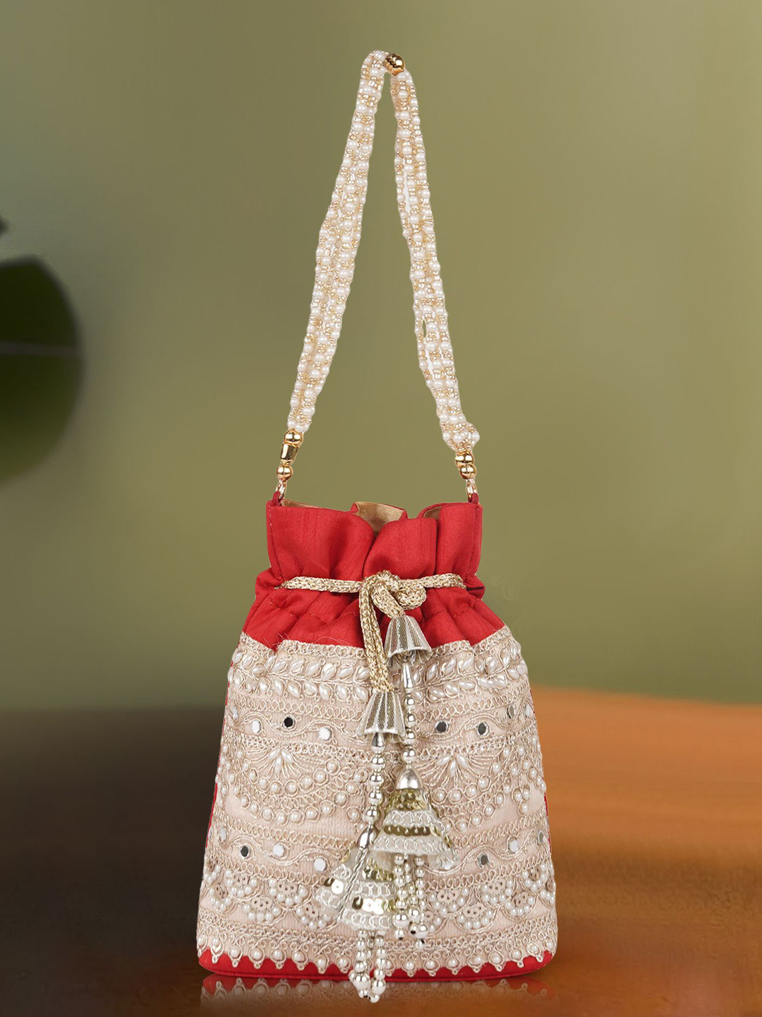 PLANX Embroidered Potli Clutch