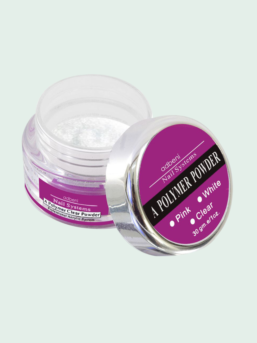 Adbeni Professional Acrylic Nail Powder - 30 g Clear