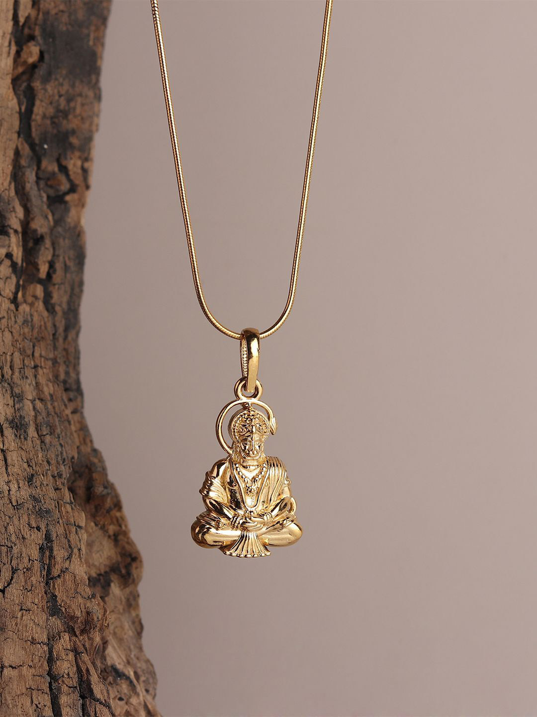 Metronaut Gold Pleted Hanuman Pendant