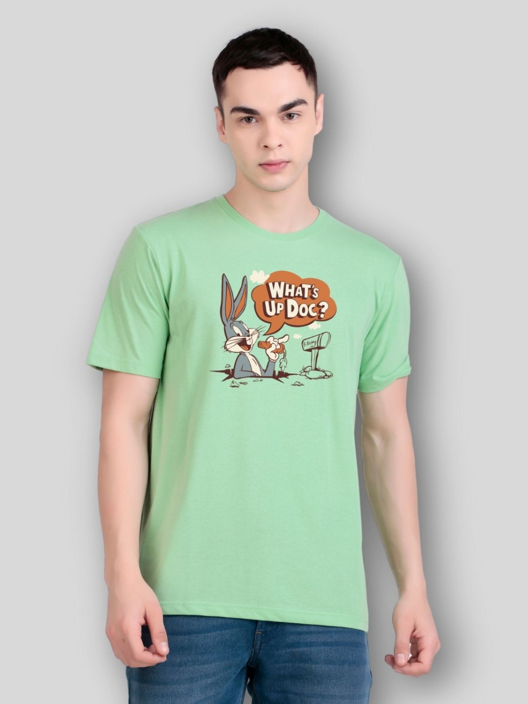 FLYIND VOGUE OUTFIT Men Bugs Bunny Comic T-shirt