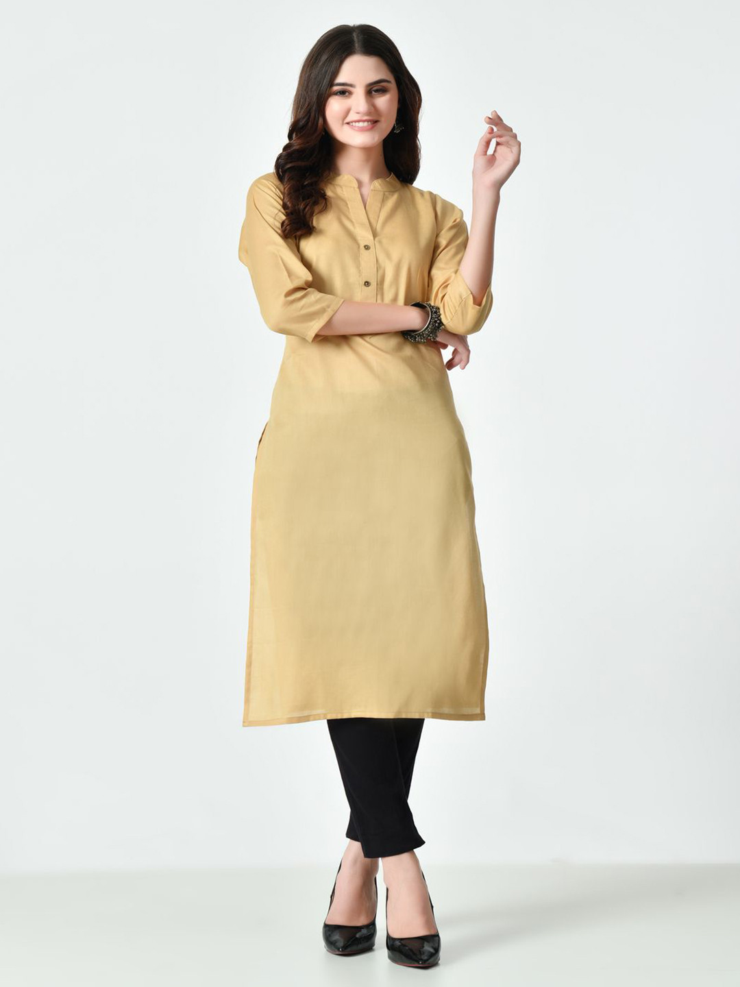 MAURYA Mandarin Collar Straight Kurta