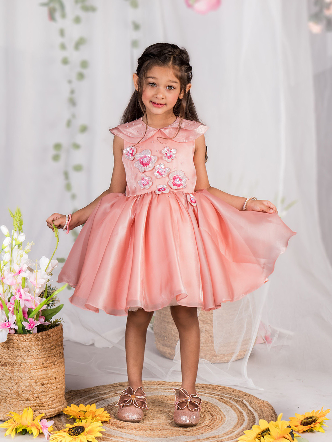 TOPLOVE Organza Poppy Dress