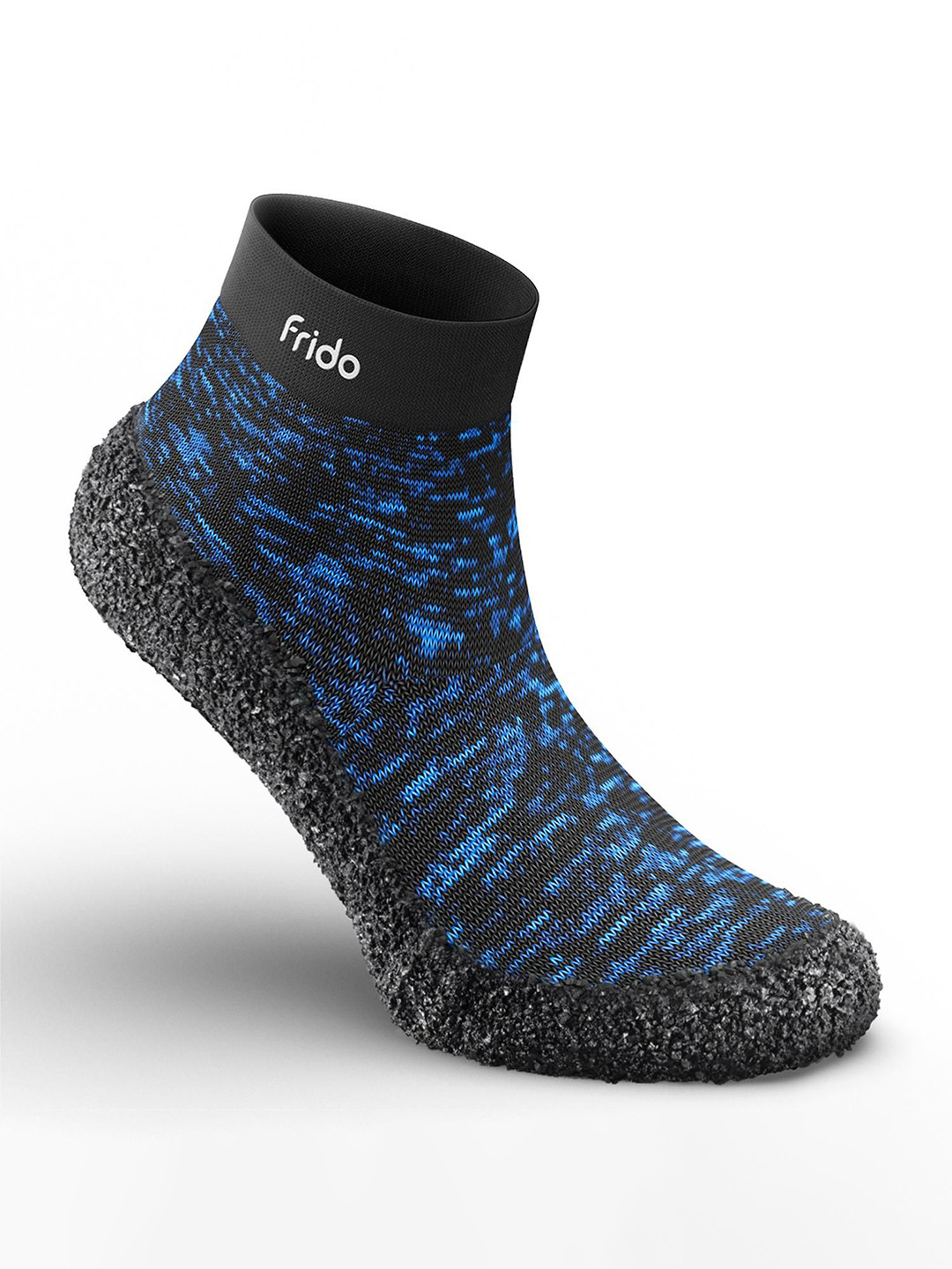 FRIDO Woman Blue Flat Sole Sock Shoe