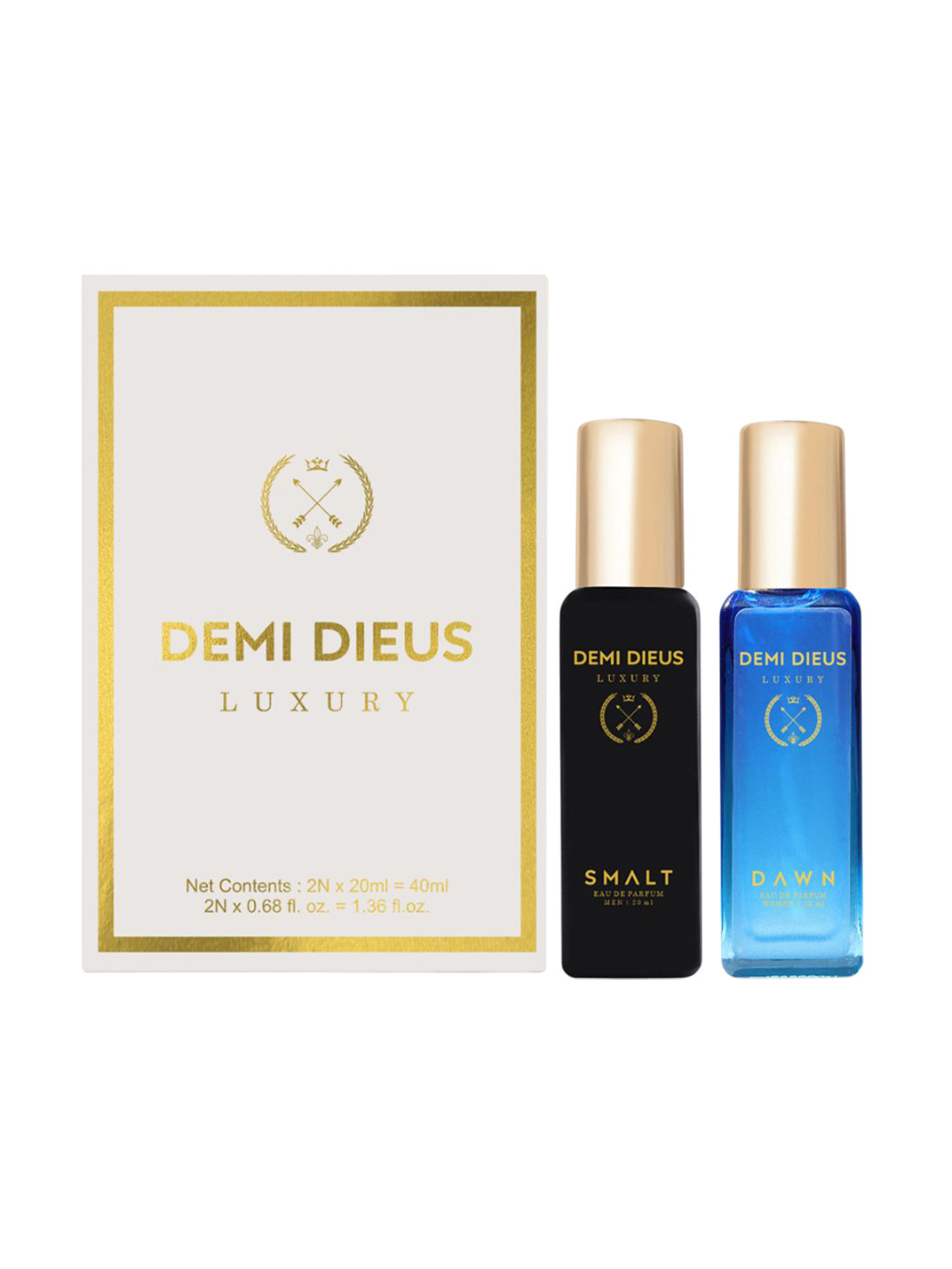 DEMI DIEUS Unisex Set Of 2 Dawn & Smalt Long Lasting Eau de Parfum - 20 ml Each