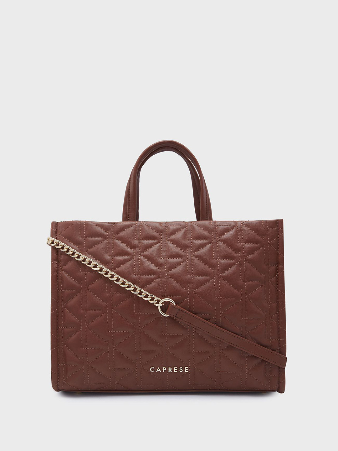 Caprese Ritva Women Brown Medium Tote Bag