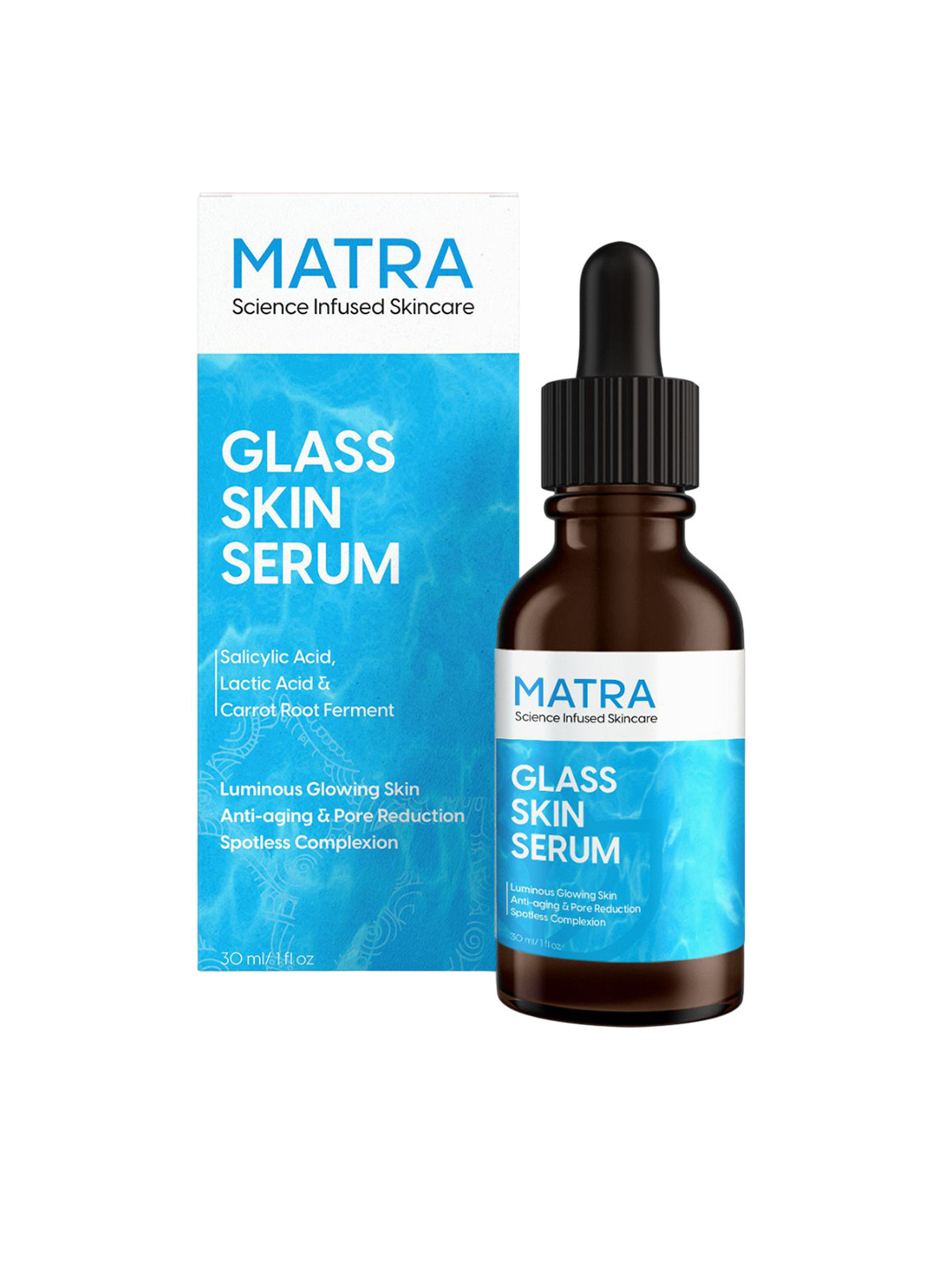MATRA Glass Skin Serum For Glowing Skin With Salicylic Acid - 30 ml