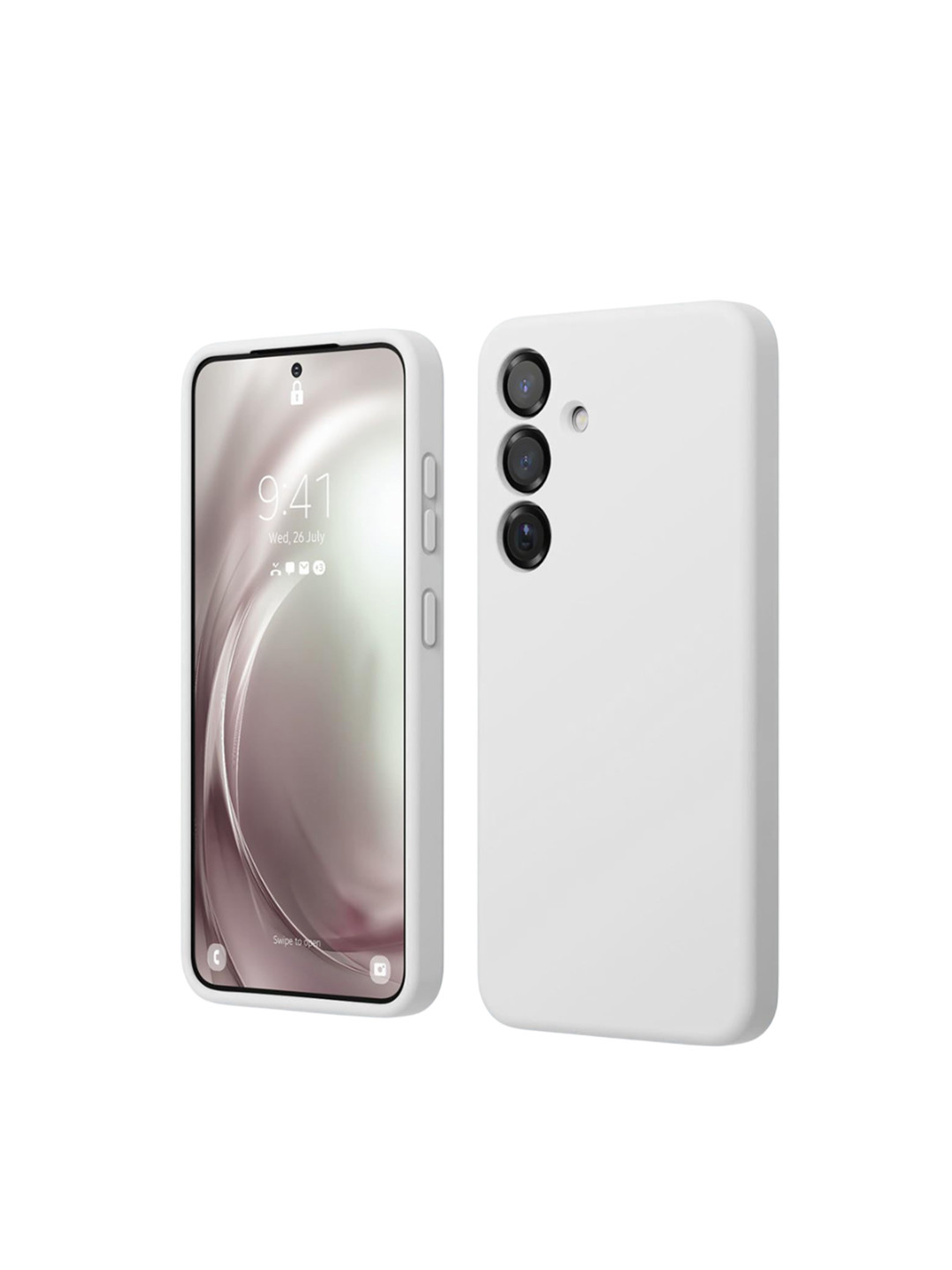 LIRAMARK Solid Samsung Galaxy S25 Plus Liquid Silicone Soft Back Case