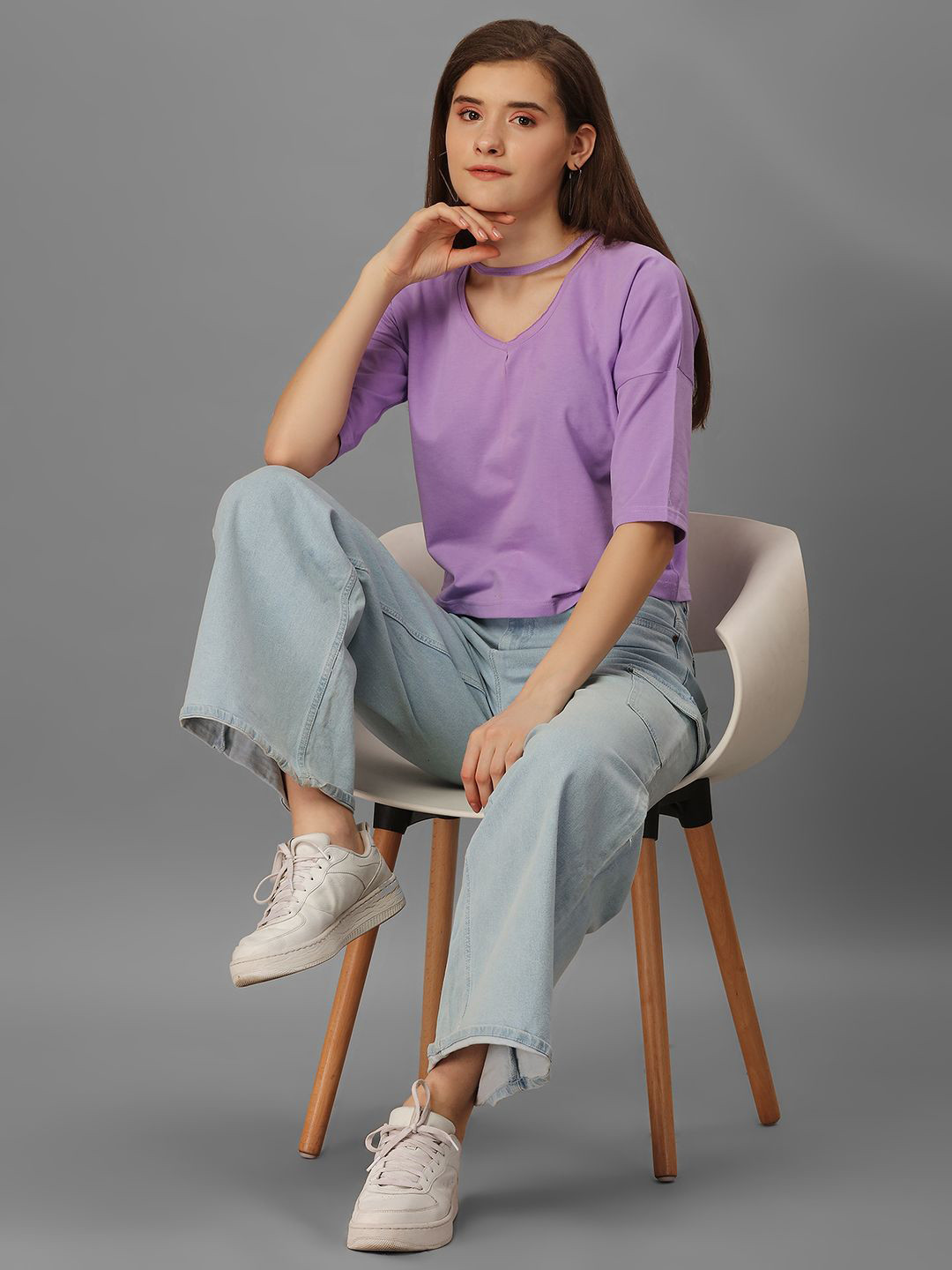 SXV STYLE Women Choker Neck Cotton Crop Top