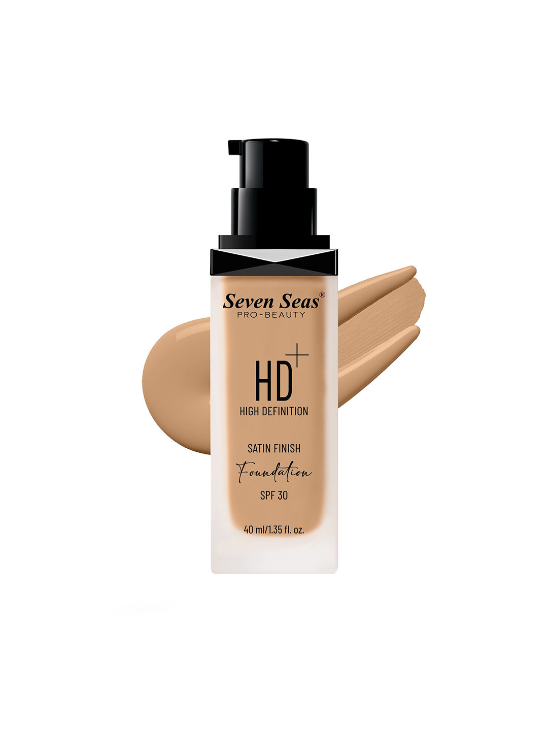 Seven Seas HD High Definition Satin Finish Foundation With SPF 30 - 40 ml - Sun Beige 06