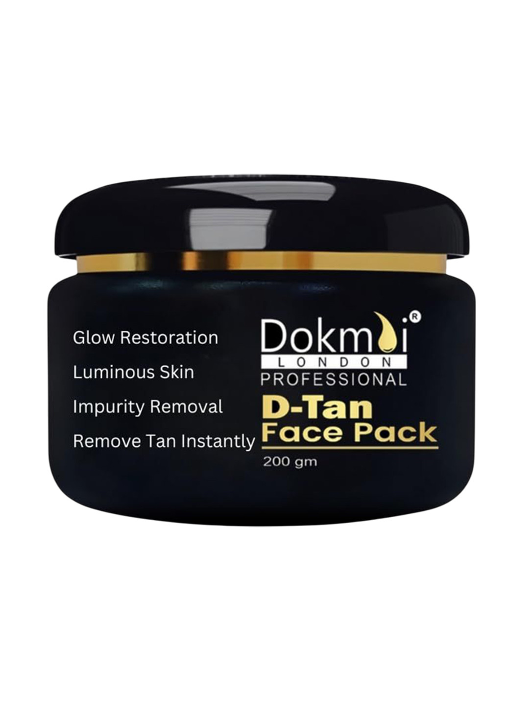 Dokmai London D-Tan Face Pack For Instant Tan Removal - 200 g