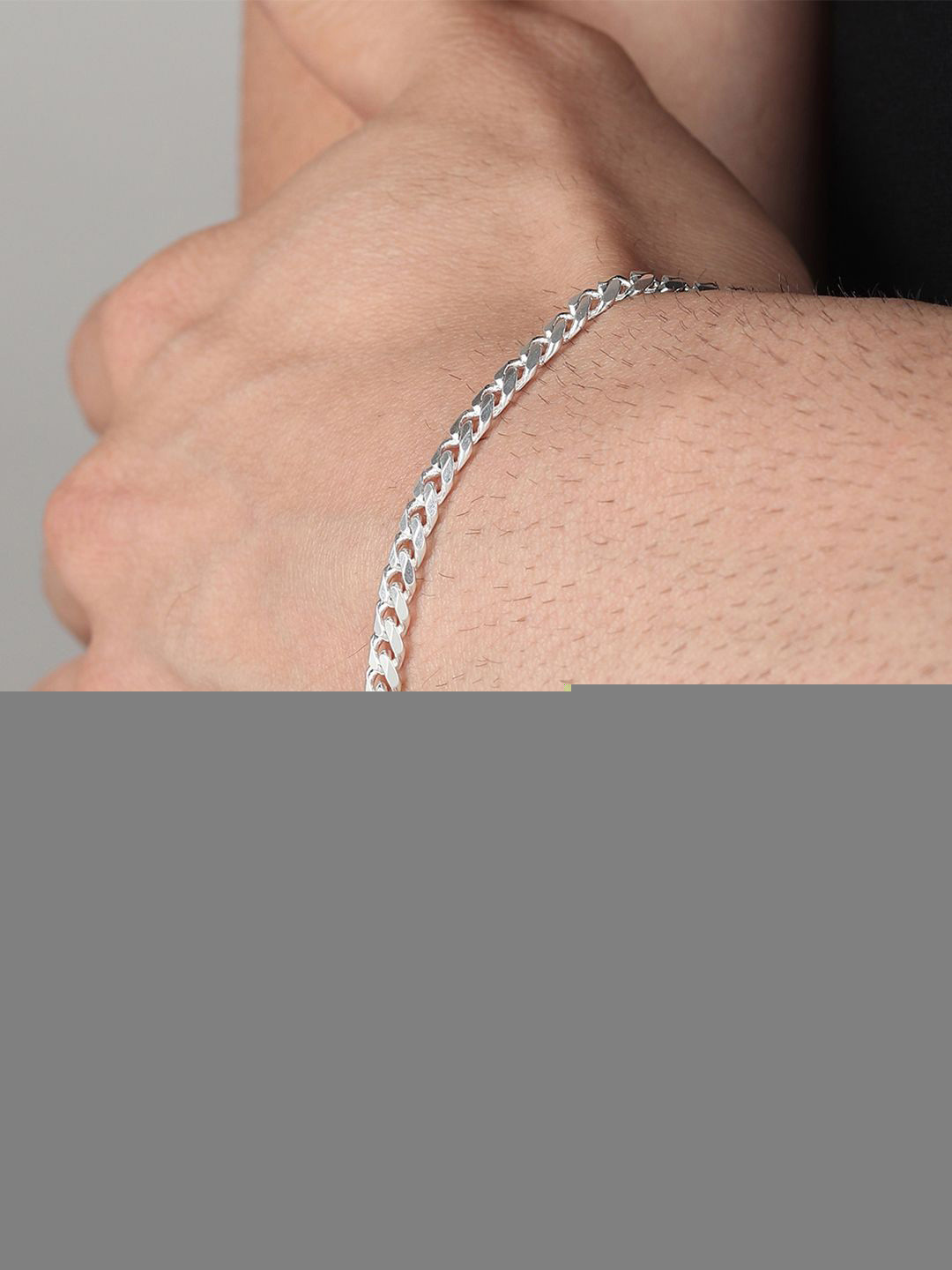 Metronaut Sterling Silver Sardar Symbol Link Bracelet