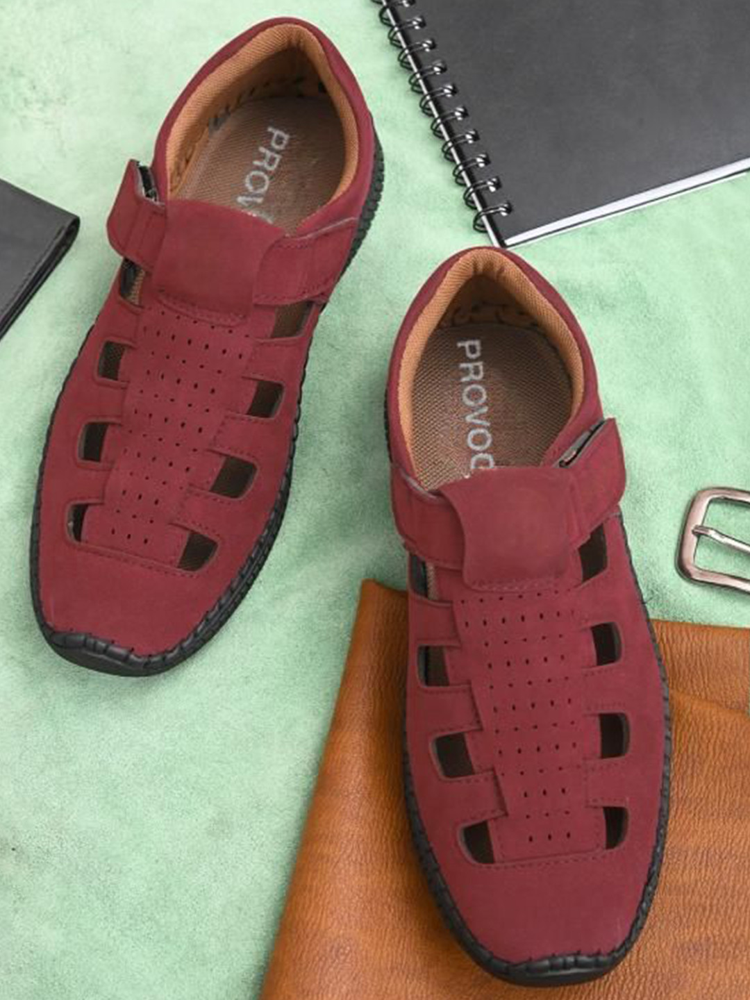 Provogue Men Velcro Fisherman Sandals