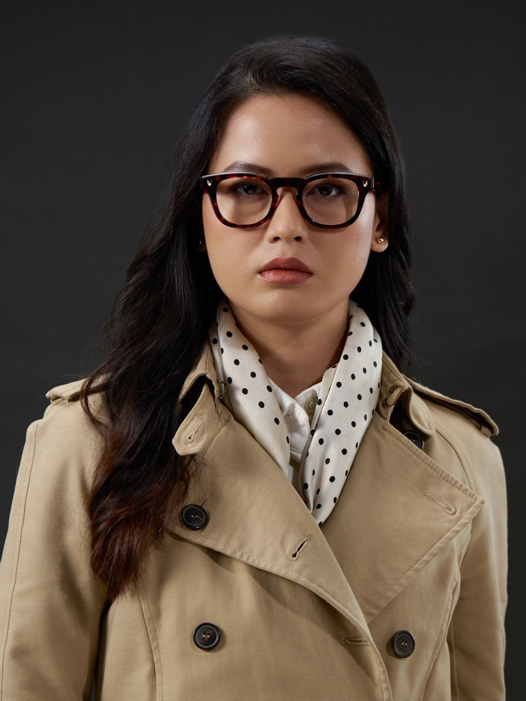 Shisen Fox Totoro Dark Havana Unisex Full Rim Oval Frames