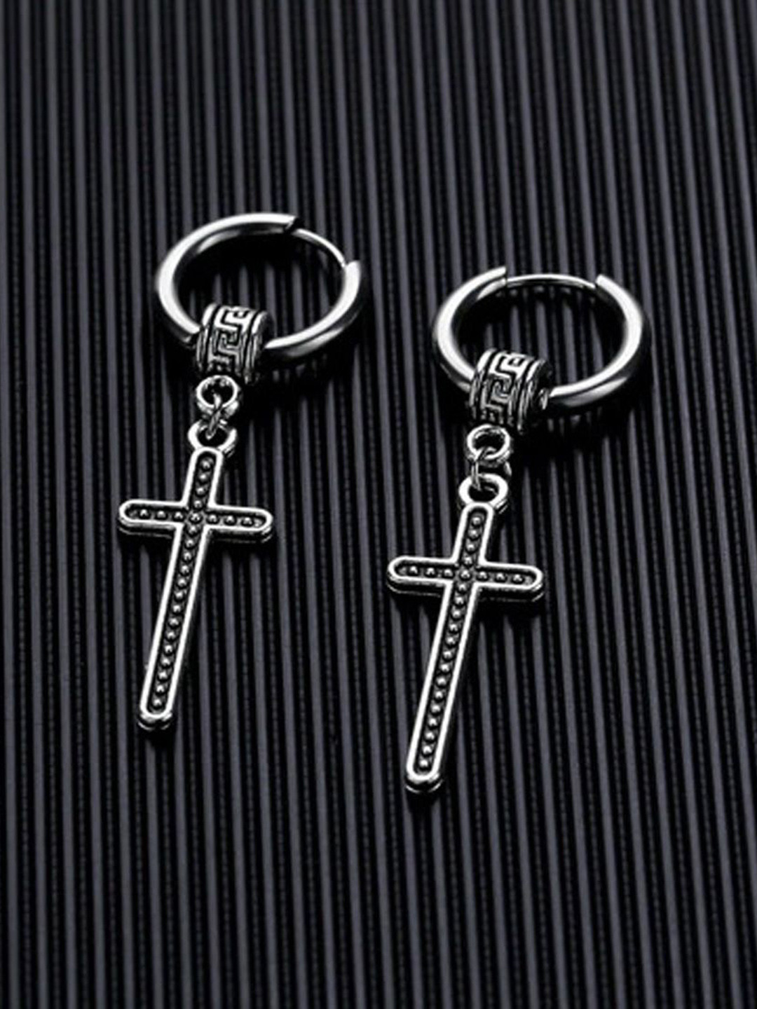 M Men Style Contemporary Drop Earrings