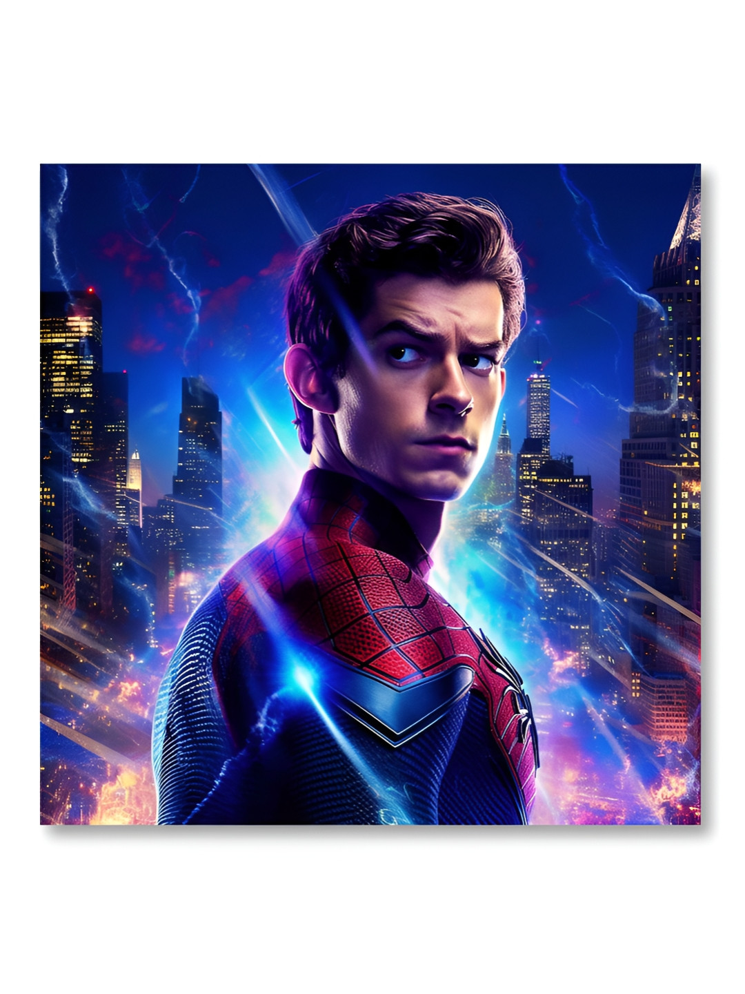SAF Spider Man Canvas Wall Rectangle Paintings Wall Art 30 x 30In