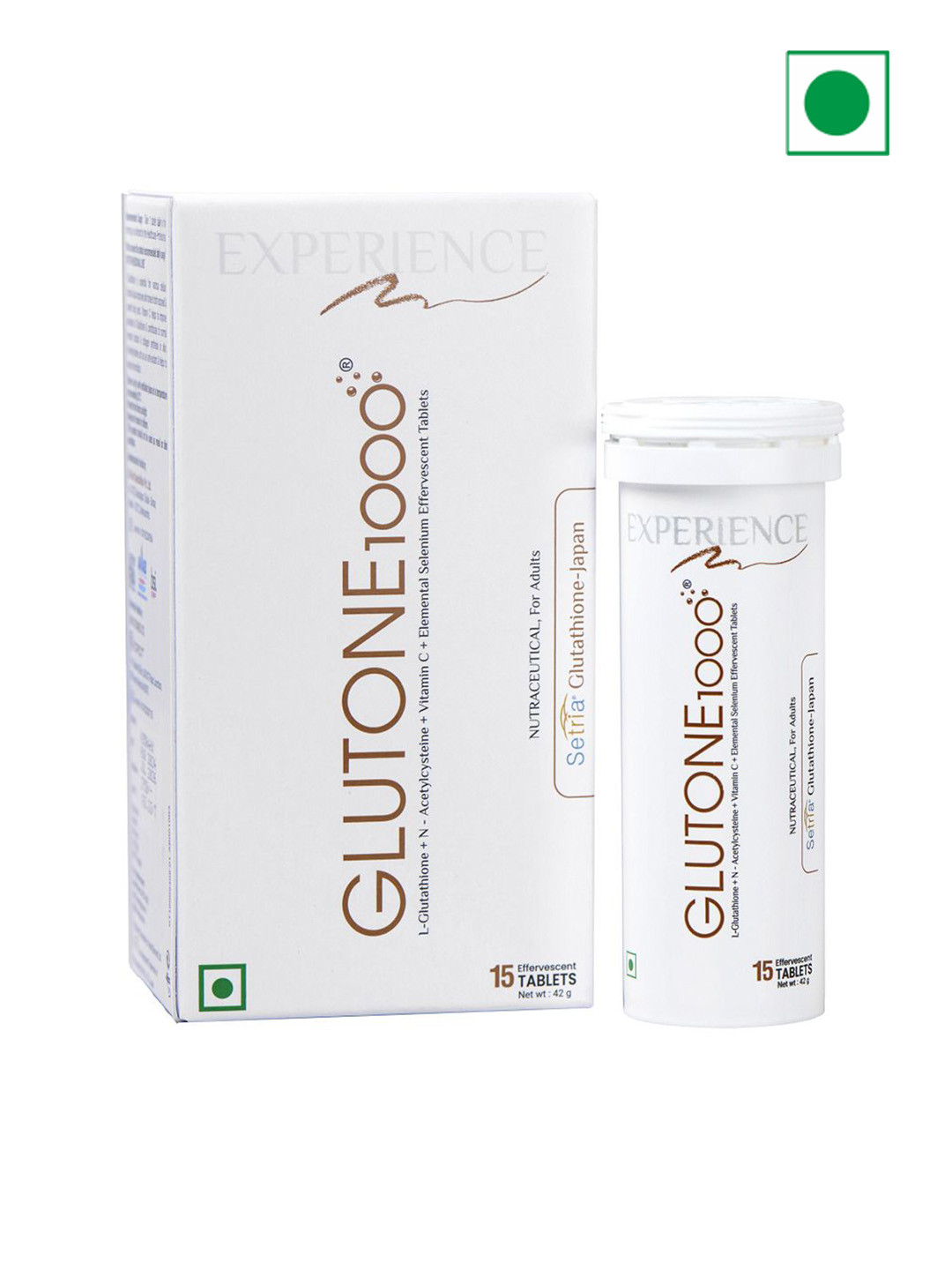 GLUTONE 1000 Setria L-Glutathione Effervescent Tablets - 40Mg - 15 Tablets