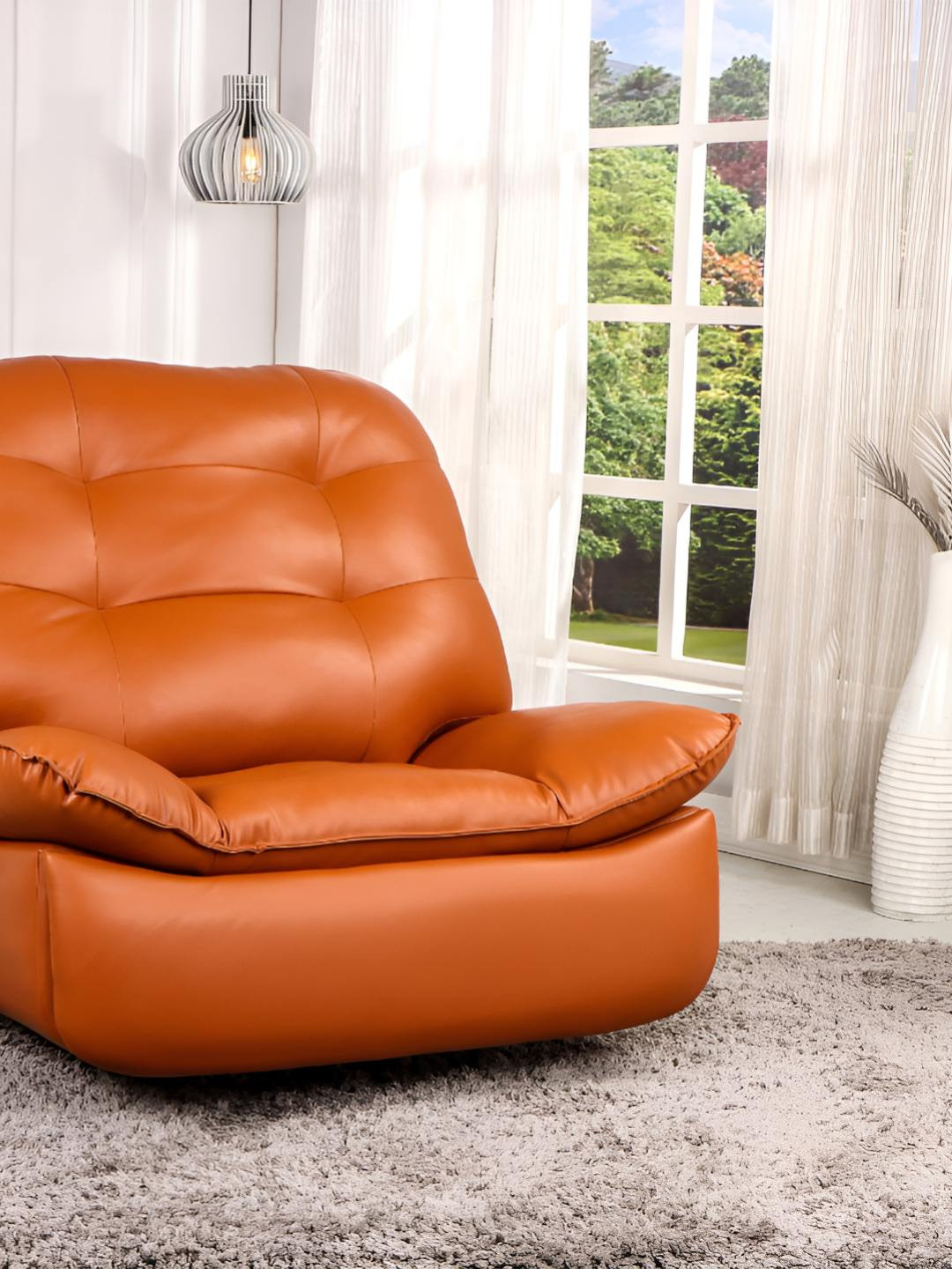 SOLIS Royale - The Desired Comfort Brown Powered Swivel & Rocker 1 Seater Recliner