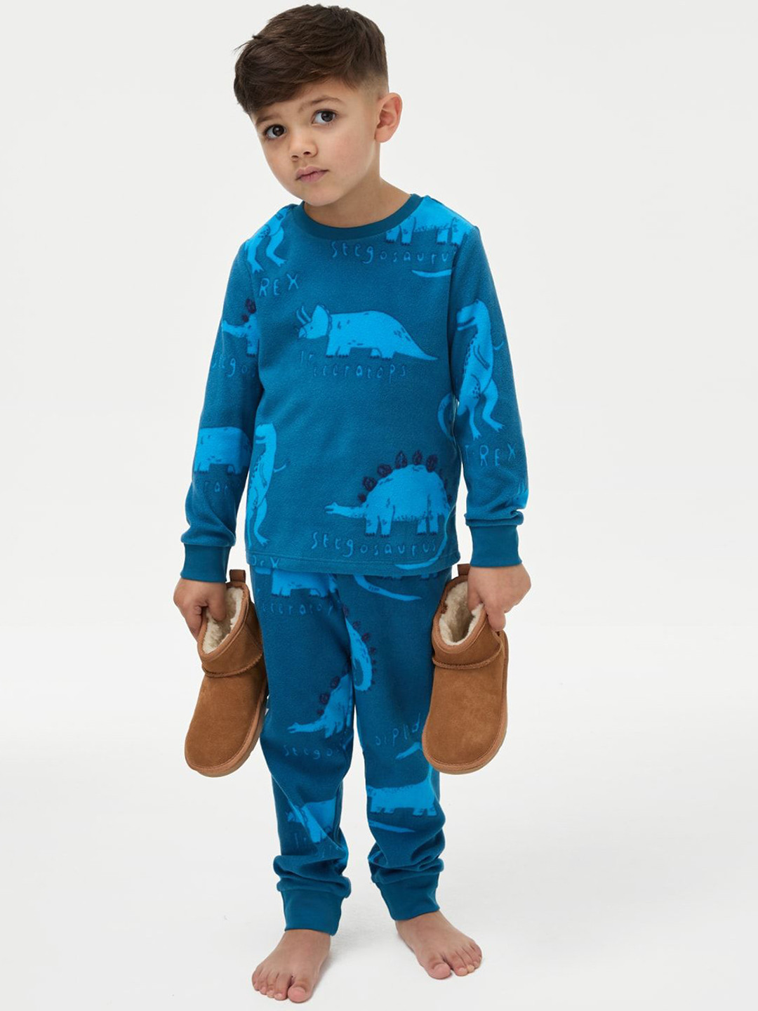 Marks & Spencer Boys Dinosaur Printed Night suit