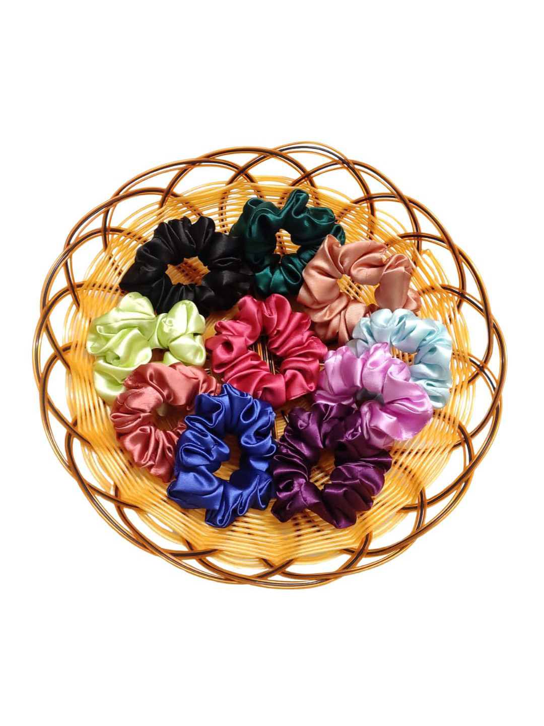 Dvabeautyshop Women Pack of 10 Satin Ponytail Holders