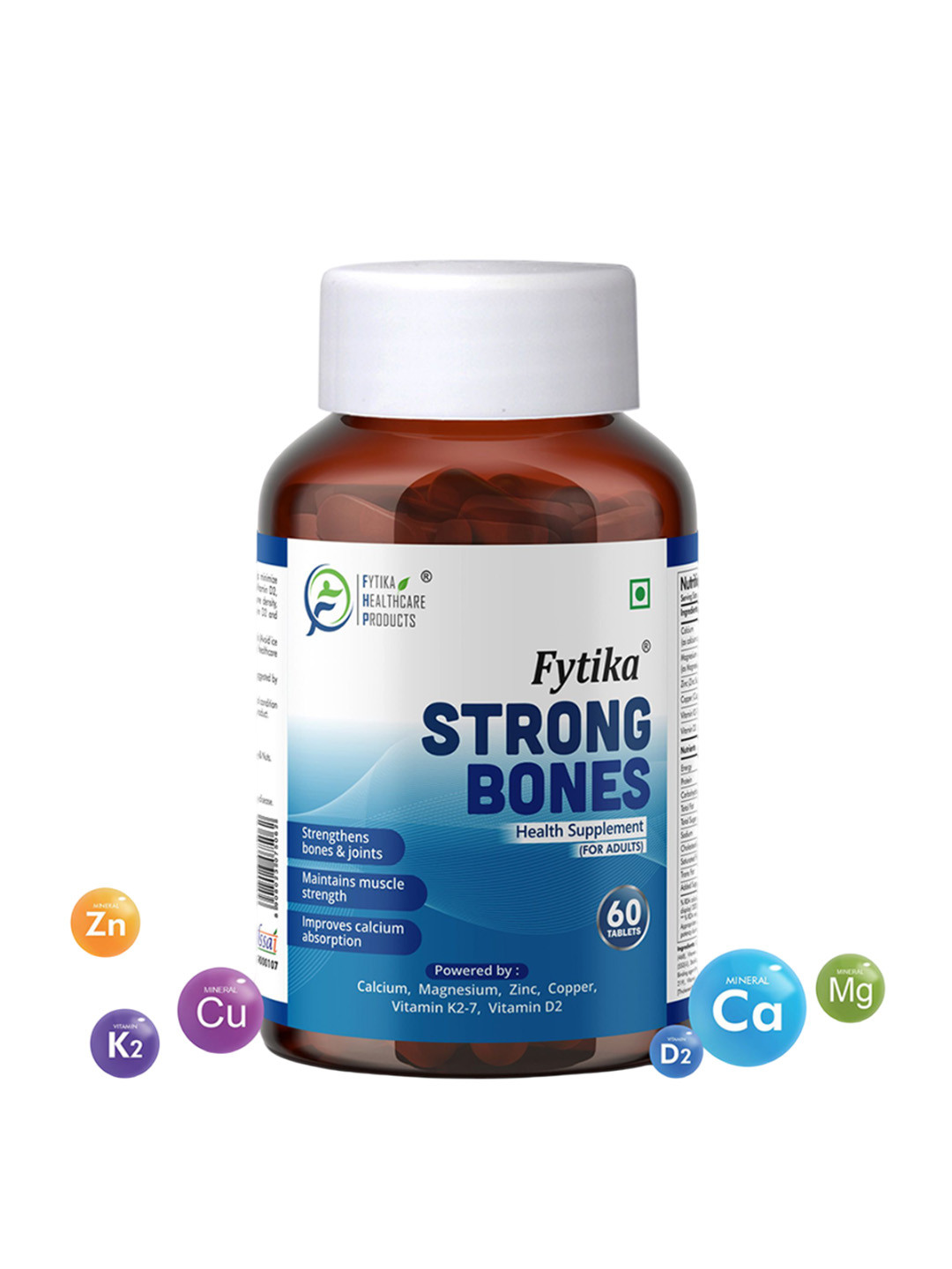 FYTIKA Strong Bones Health Supplement Tablets - 60 Tablets