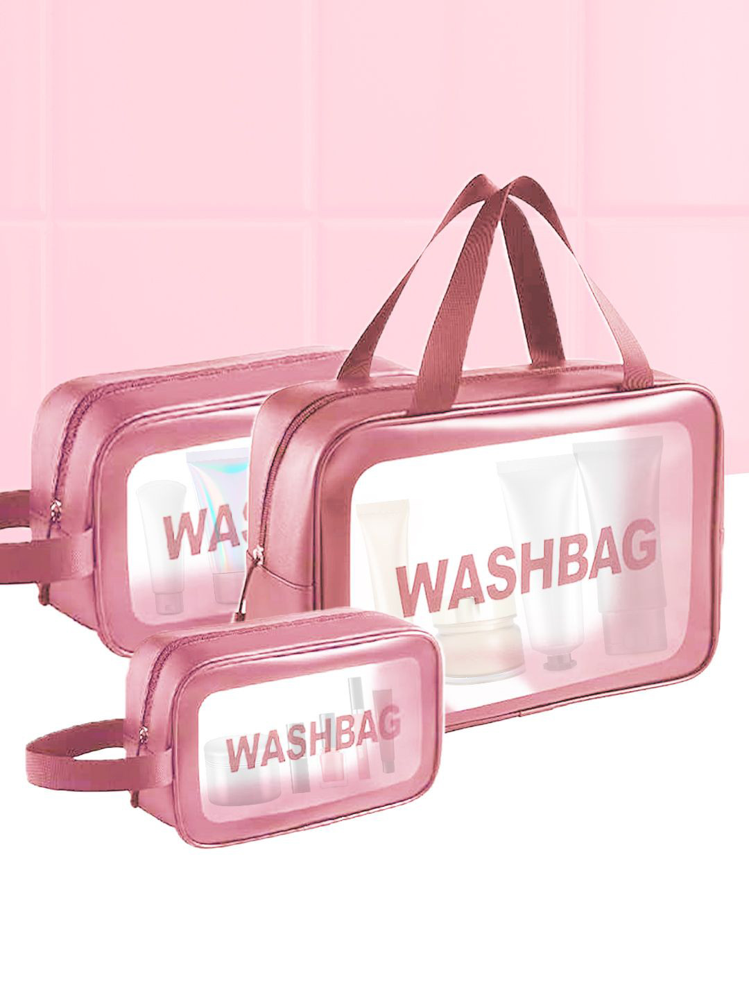 MATRA Set Of 3 Wash Bag Makeup Pouch