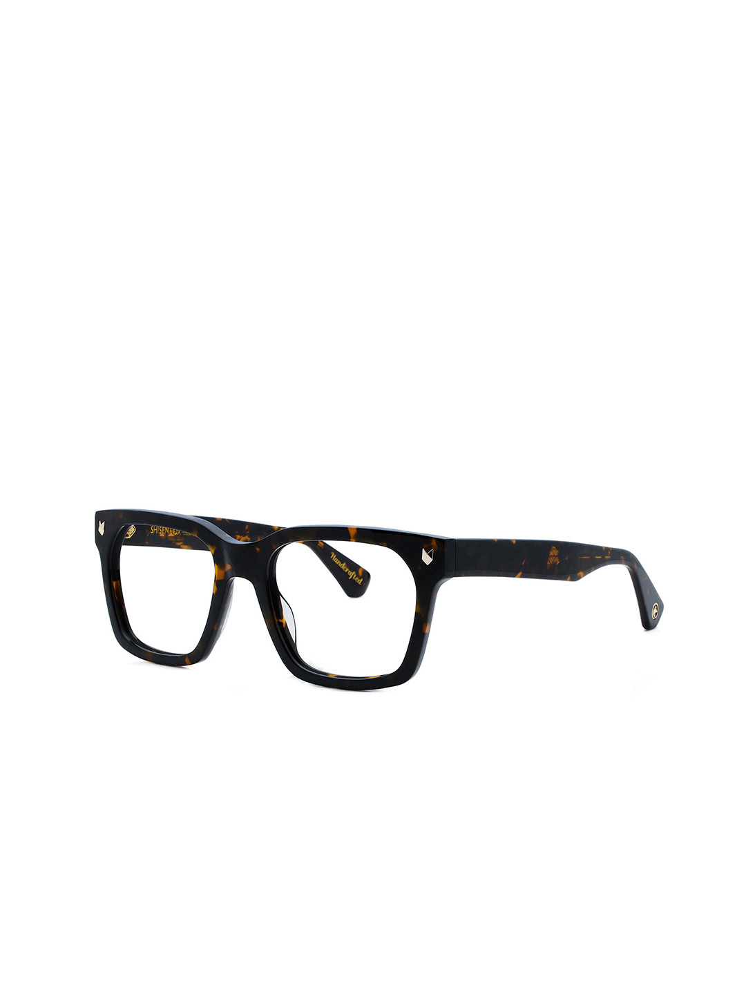 Shisen Fox Ukiyo D. Havana Unisex Full Rim Square Frames