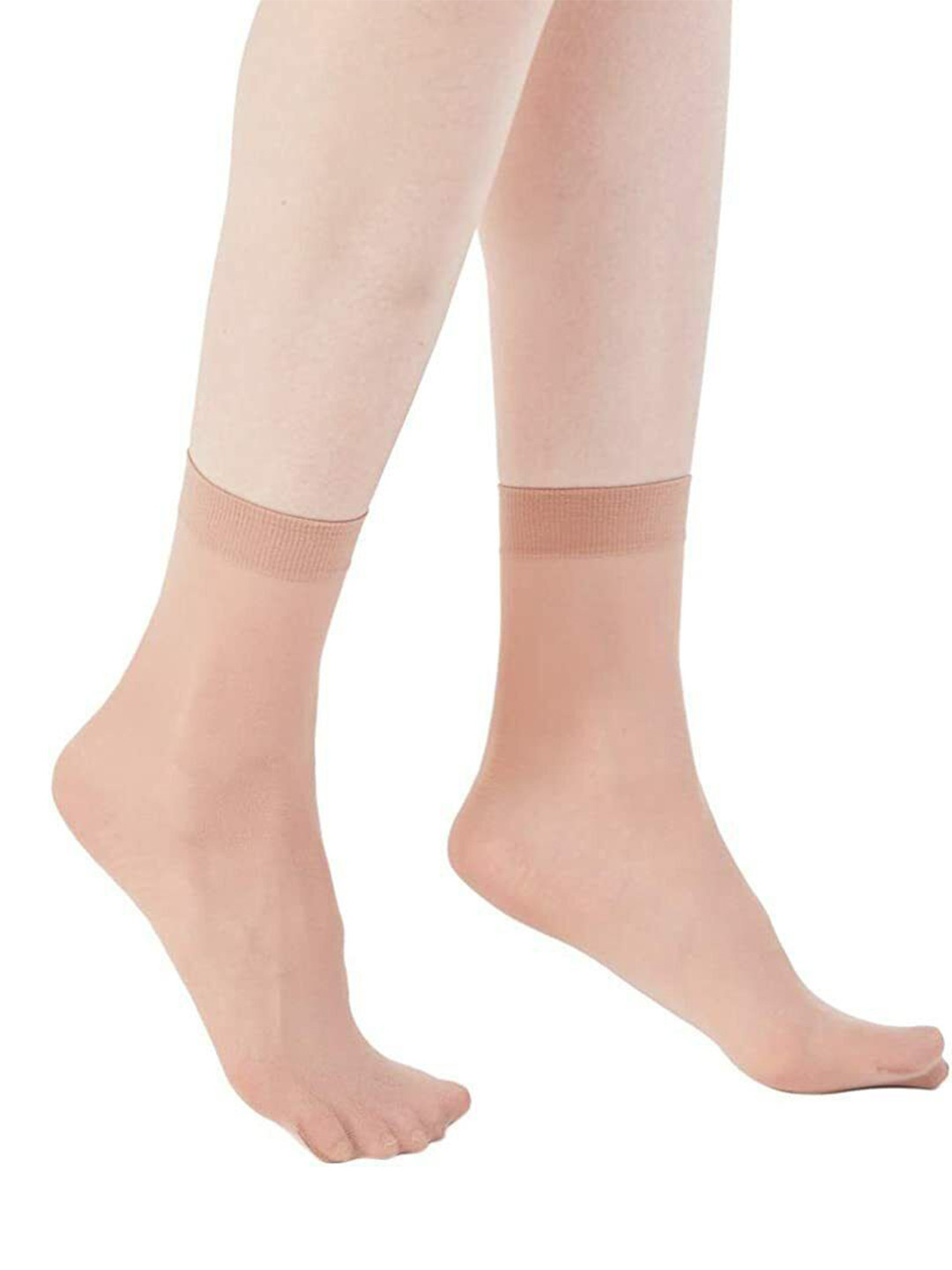 POLLOLOCO Women Pack Of 2 Ankle-Length Ultra-Thin Sheer Socks