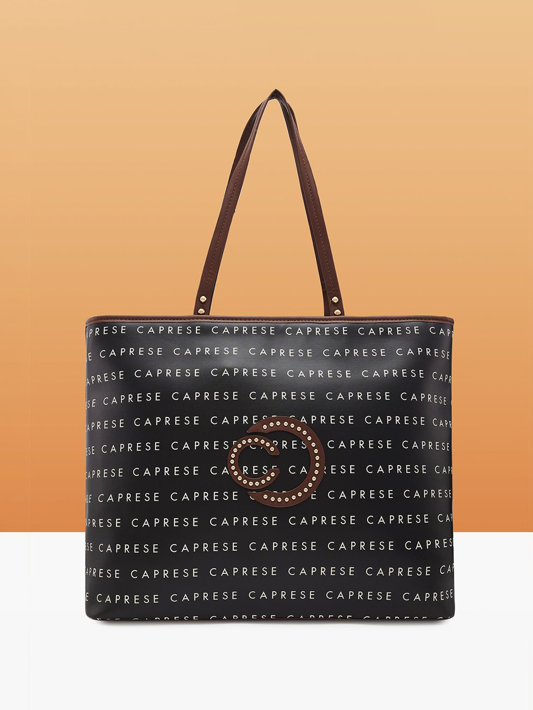 Caprese Topaz Women Black Large Tote Bag