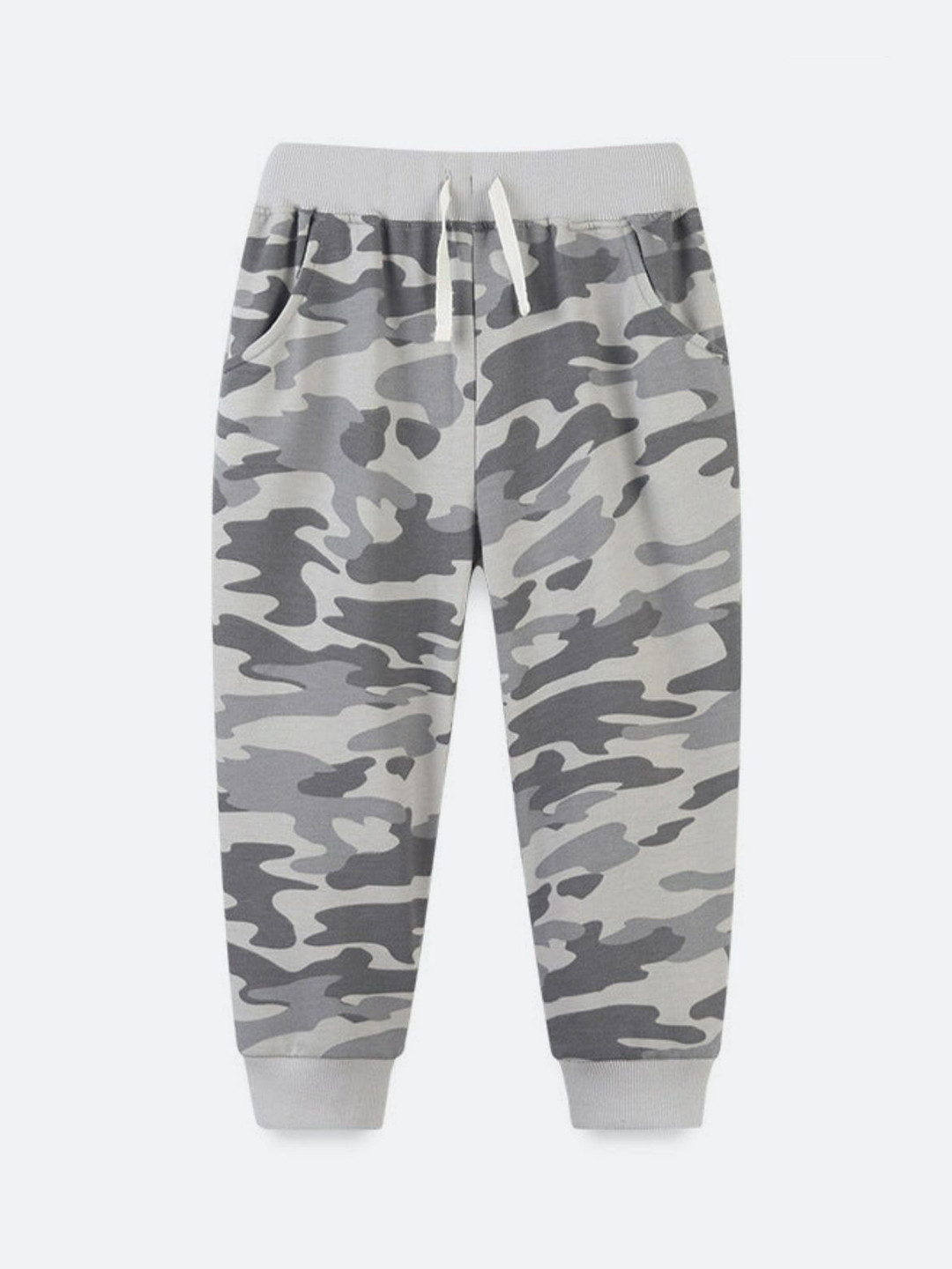 Oh Rare Boys Camouflage Printed Cotton Mid-Rise Joggers