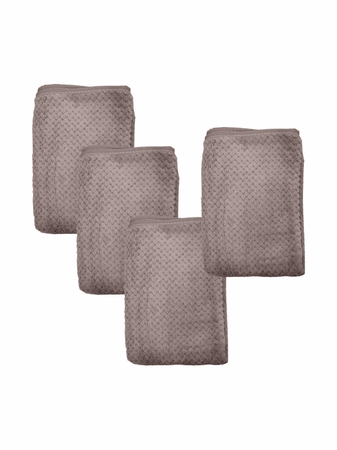 HOUSSE 4-Pcs Grey Vogue-Dotted Hand Towels