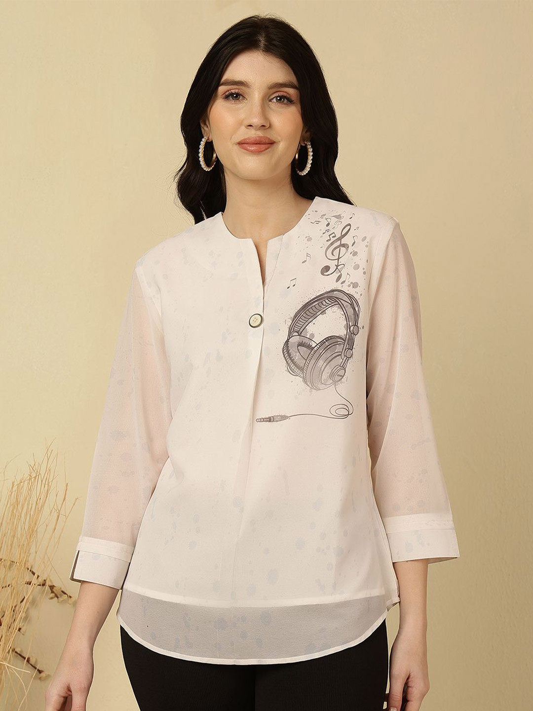 FFU Women Mandarin Collar Top