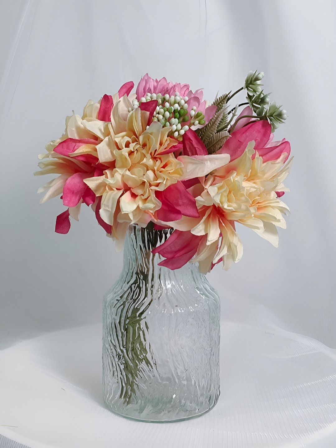 Art Street Pink & Green Lily Artificial Flower