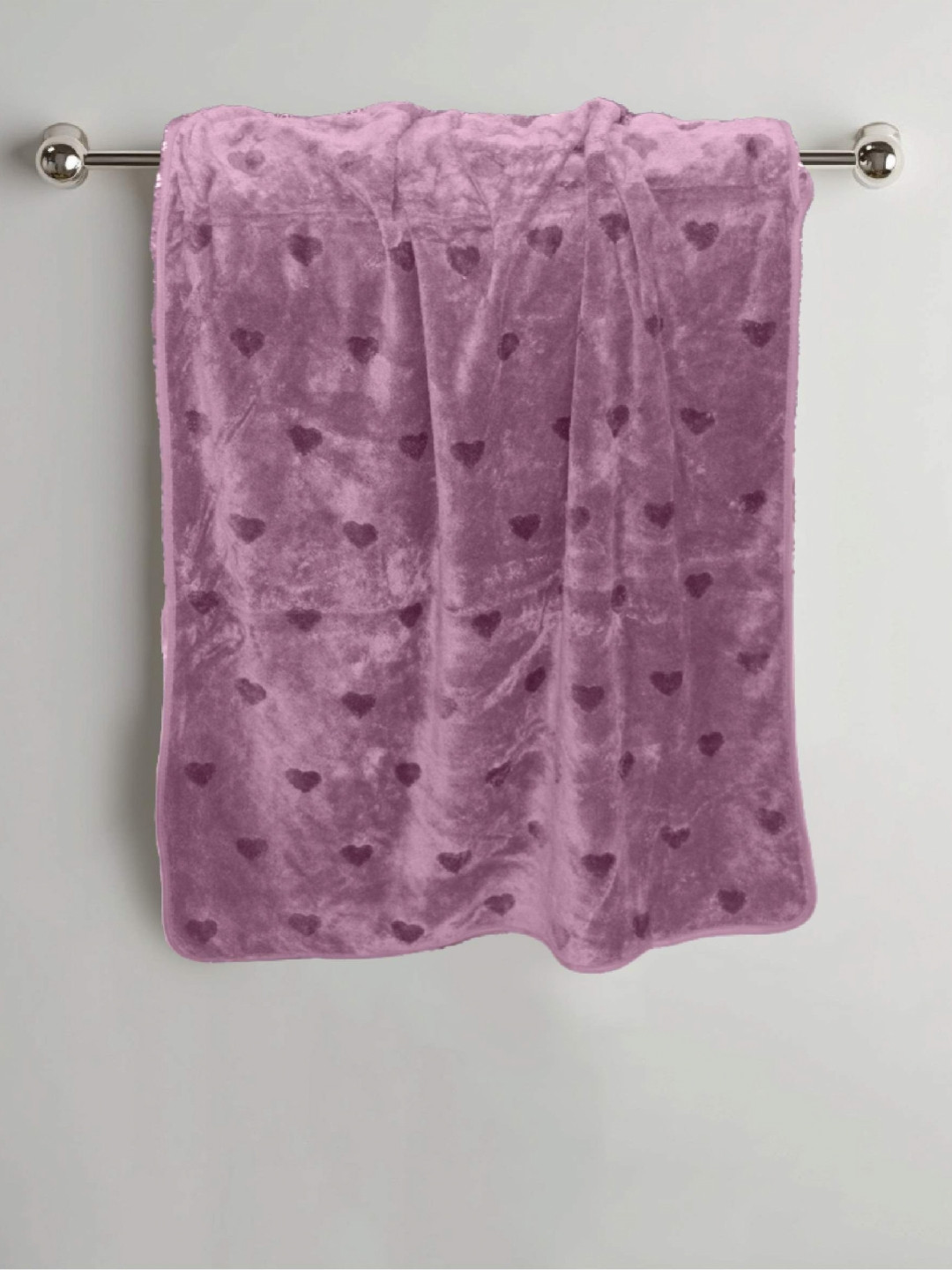 HOUSSE 4 Pieces Pink Microfibre 400 GSM Hand Towels