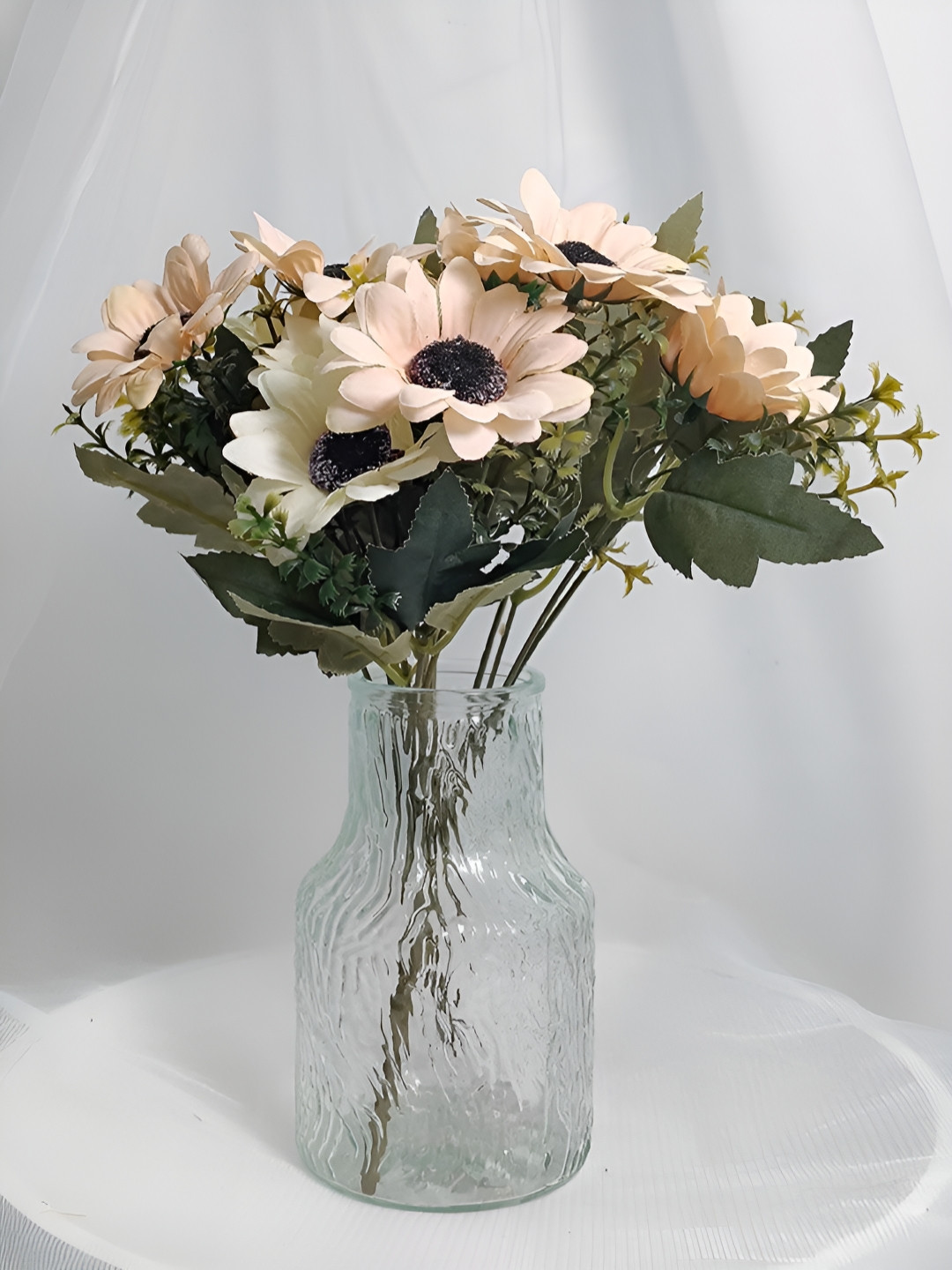 Art Street Orange & Green Sunflower Artificial Flower