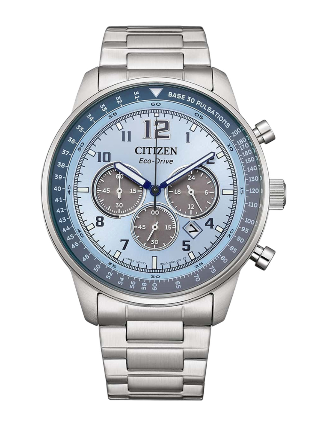 Citizen Men Embellished Dial & Stainless Steel Bracelet  Watch