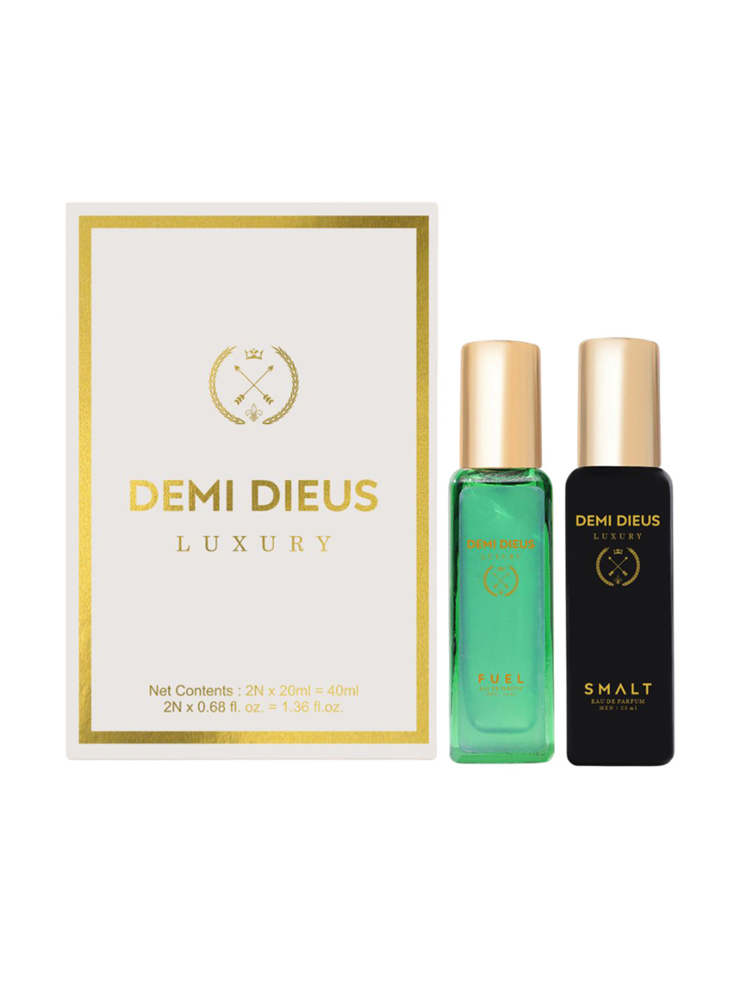 DEMI DIEUS Set Of 2 Fuel & Smalt Long Lasting Eau de Parfum - 20 ml Each