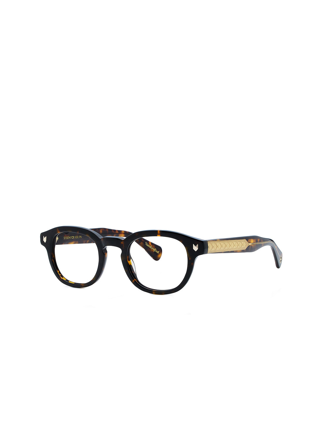 Shisen Fox Kitsune Unisex Abstract Full Rim Oval Frames