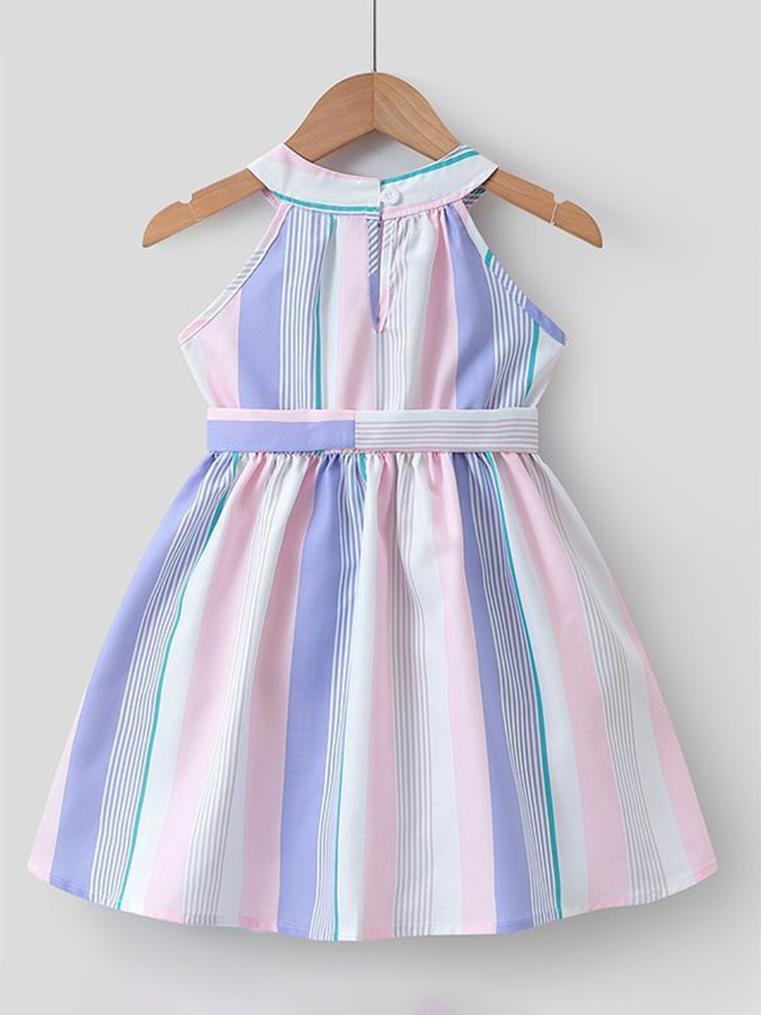 Mark & Mia Girls Candy Stripes Fit & Flare Dress