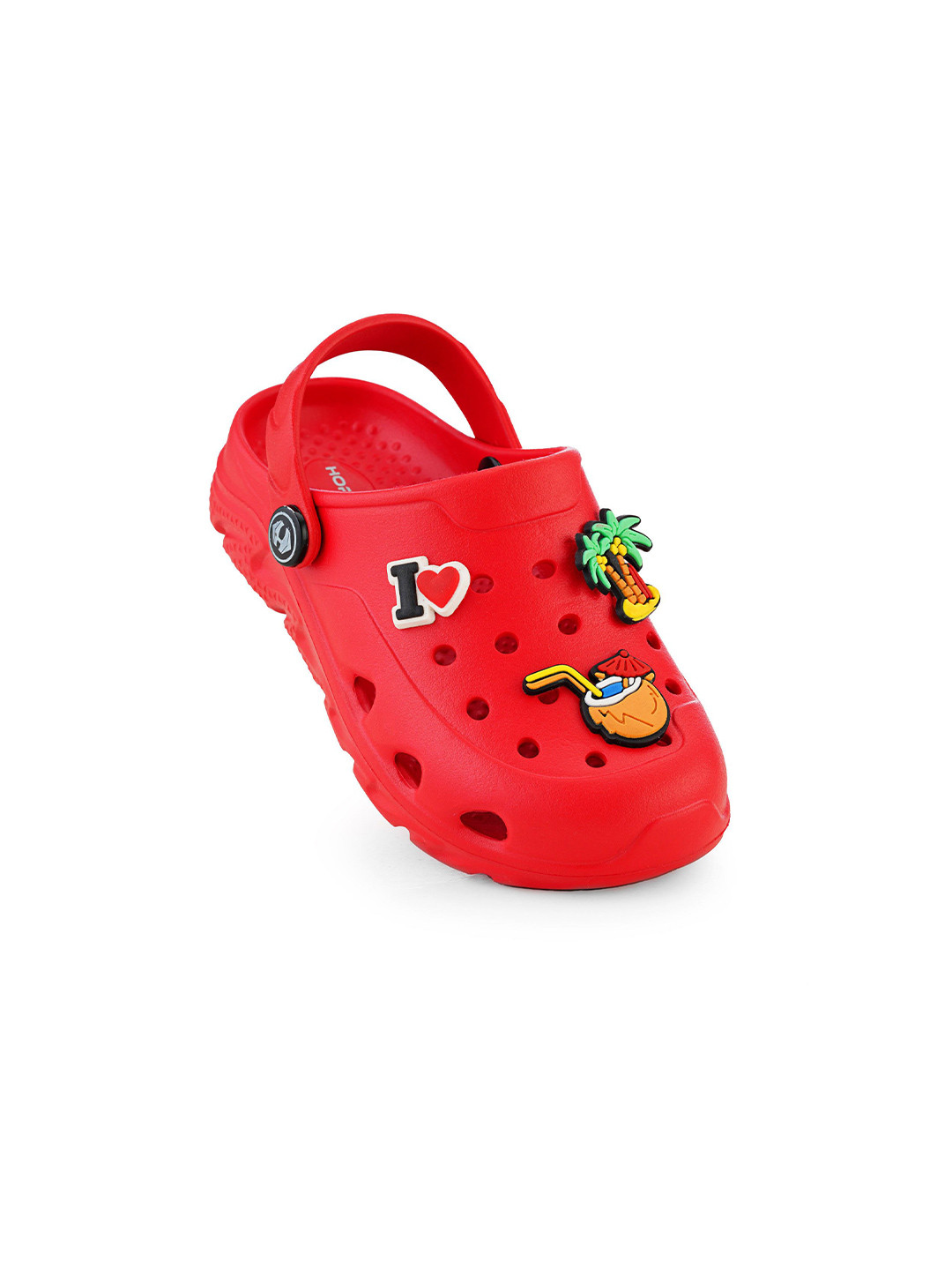 Hoppa Coucci Kids Red Kids Clogs