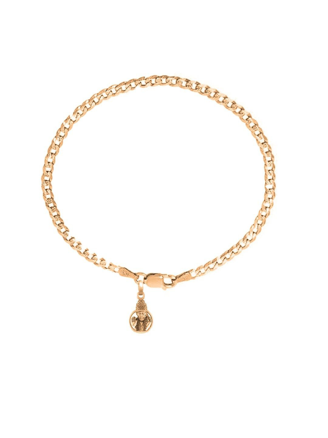 Metronaut Men 925 Sterling Silver Gold-Plated God Sai Link Bracelet