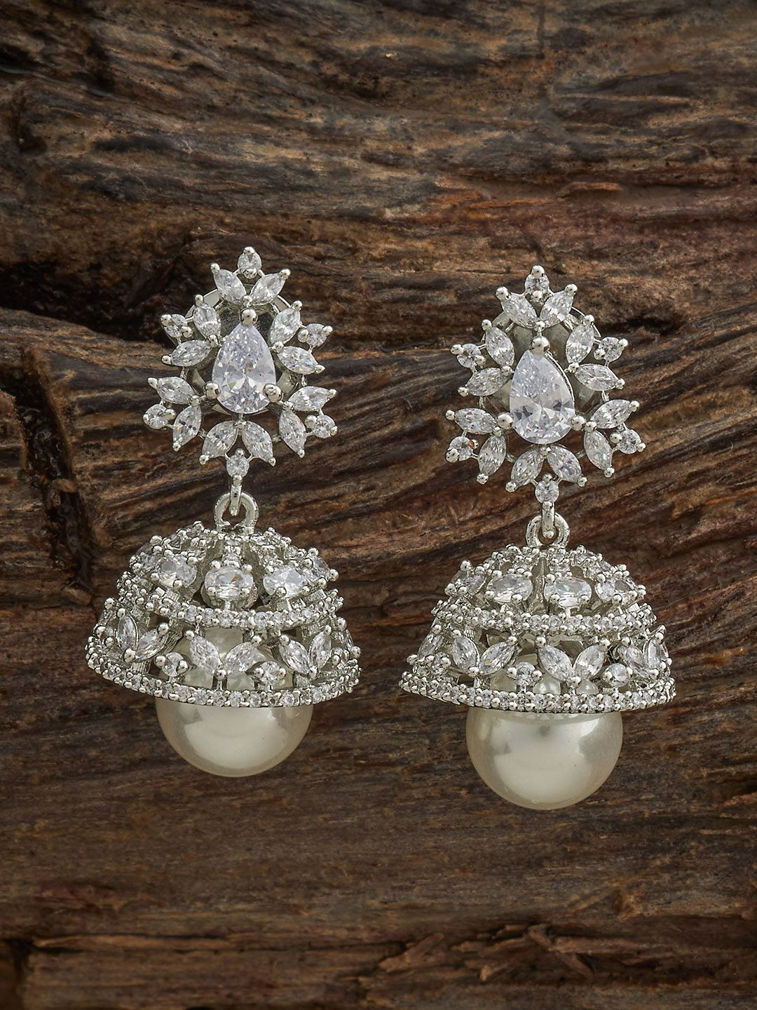Kushal's Fashion Jewellery Embellished Bridal Sapphire Gold-Plated  Zircon Pendant Set