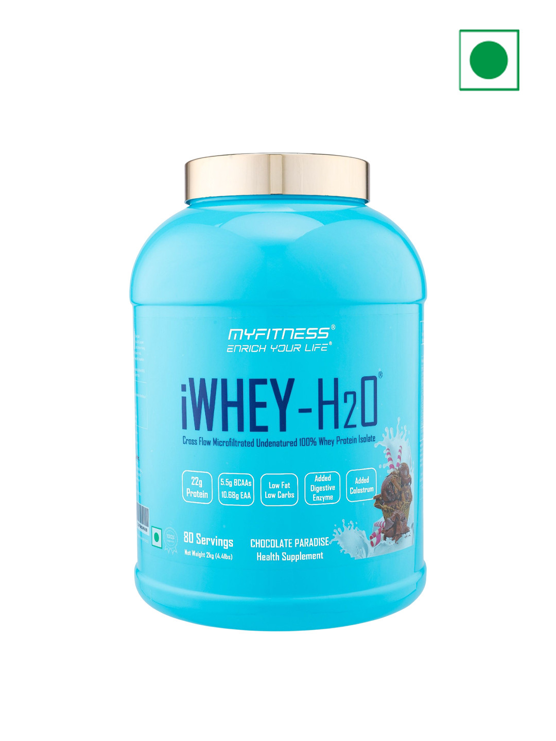Myfitness Myfitness iWhey H2O Whey Protein Powder Chocolate Paradise 2kg - 80 Servings