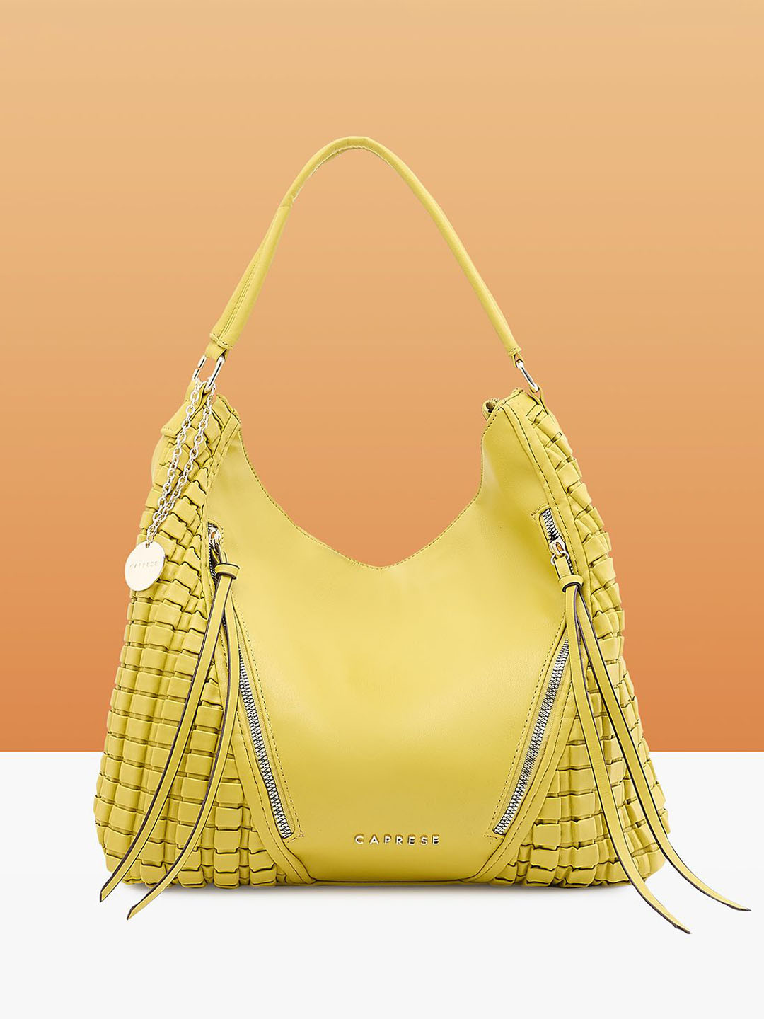 Caprese Havana Women Yellow Large Hobo Bag