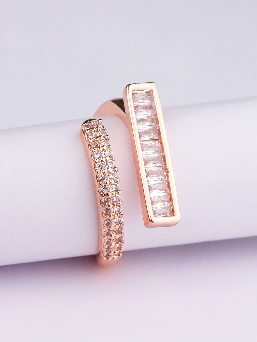 Mesmerize Crystal Diamond Adjustable Ring