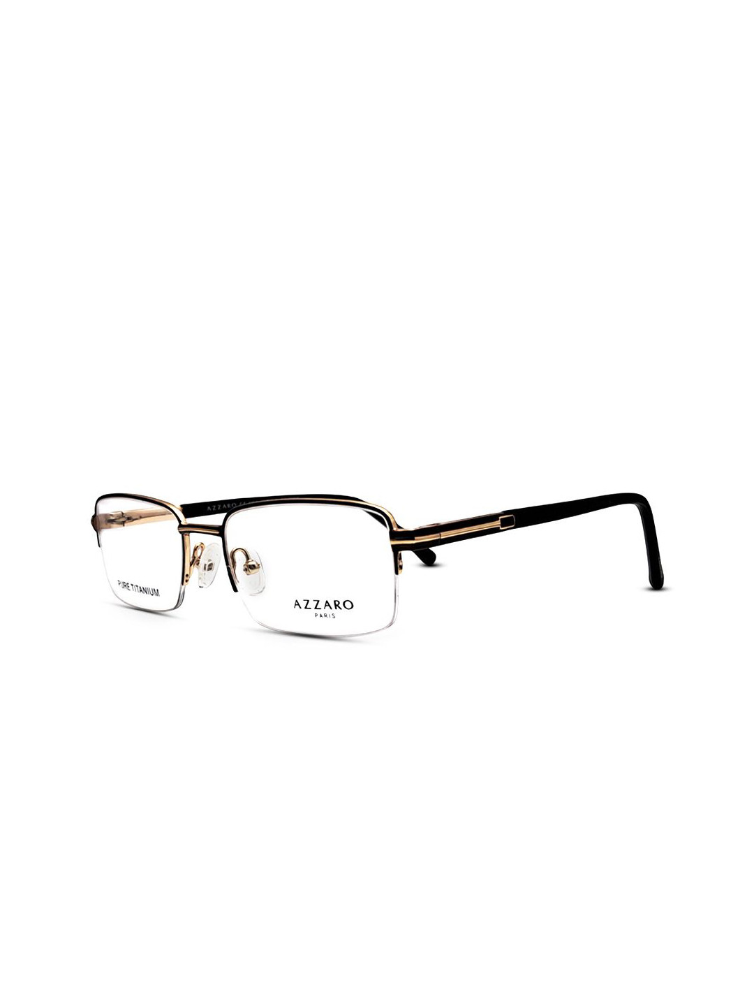 Azzaro Men Half Rim Metal Square Frames